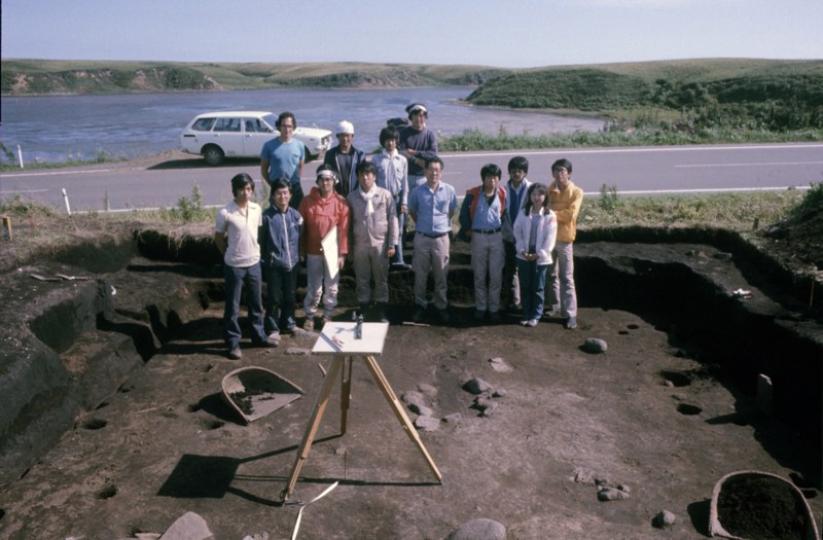 Team photo Tosamuporo, Hokkaido 1977