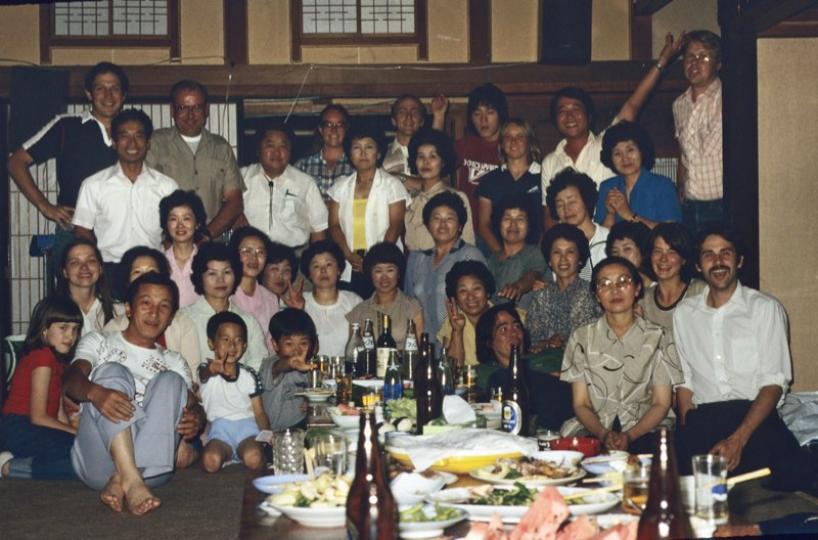 Yagi Crew 1980. GC at back L next to William Hurley and M. Yoshizaki. P. Bleed at back R