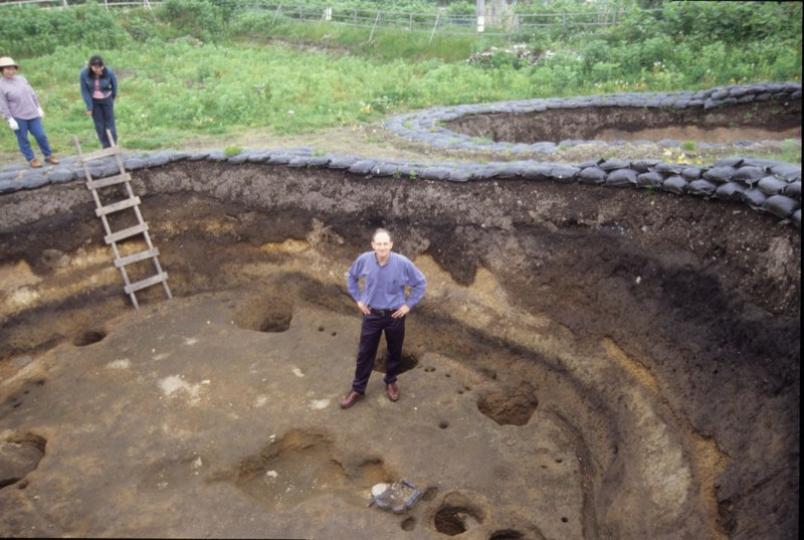 Gary at Ofune site, Hokkaido 1999